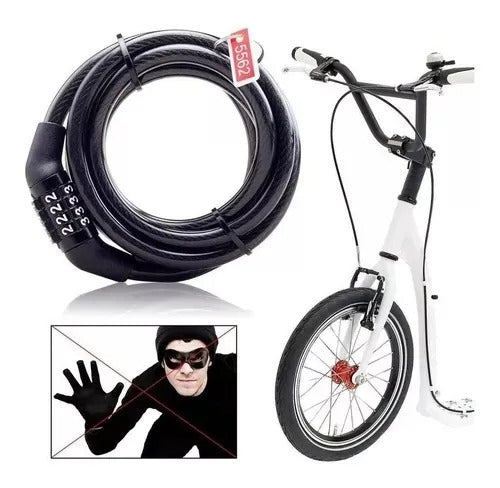 Candado Para Bicicleta Con Clave 4 Pin